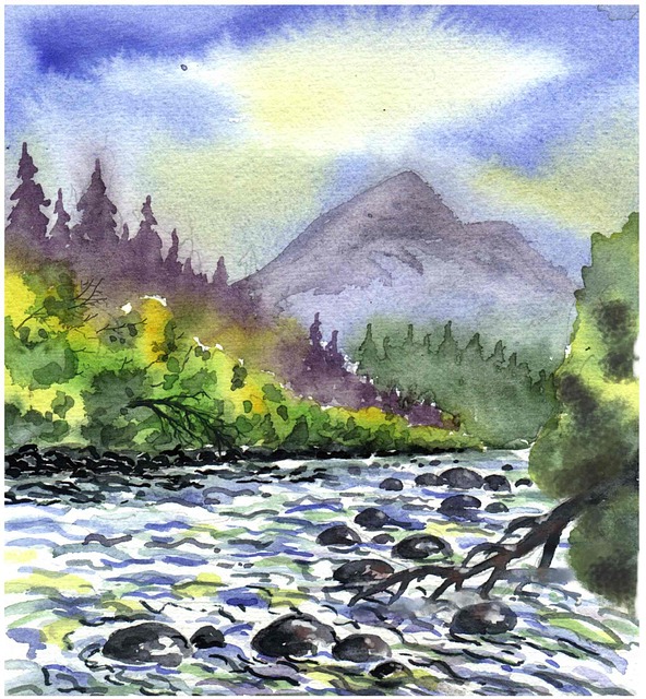 Et là coule une rivière